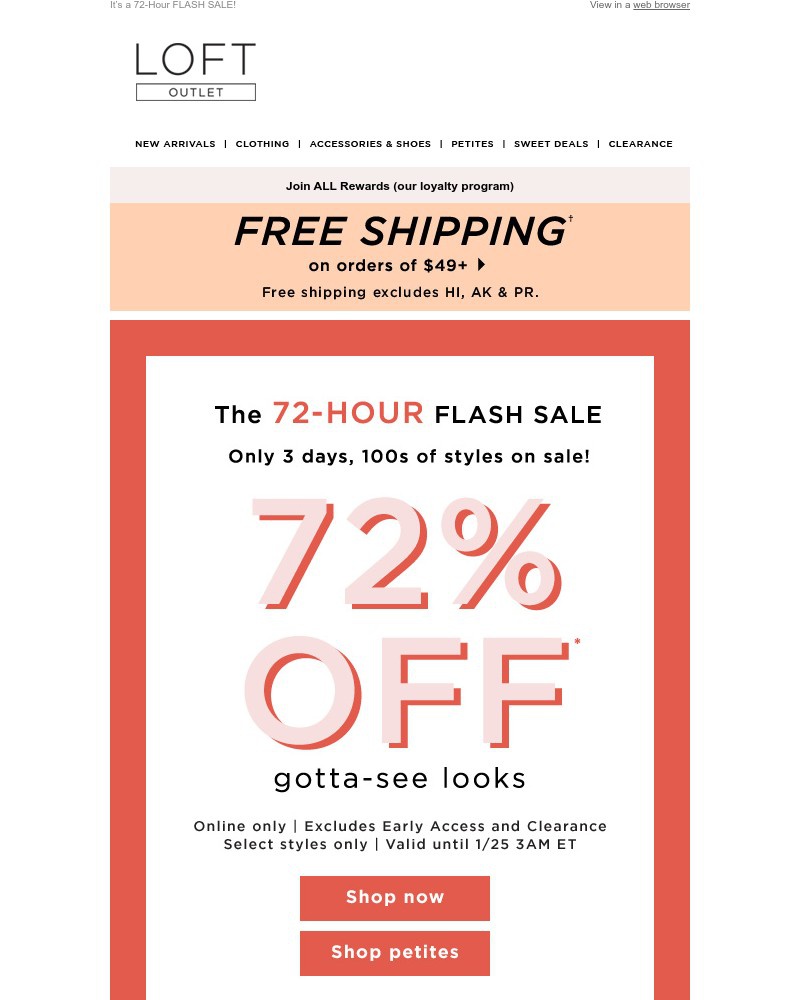 Screenshot of email with subject /media/emails/72-hours-only-72-off-100s-of-styles-f9f62e-cropped-1bb61221.jpg