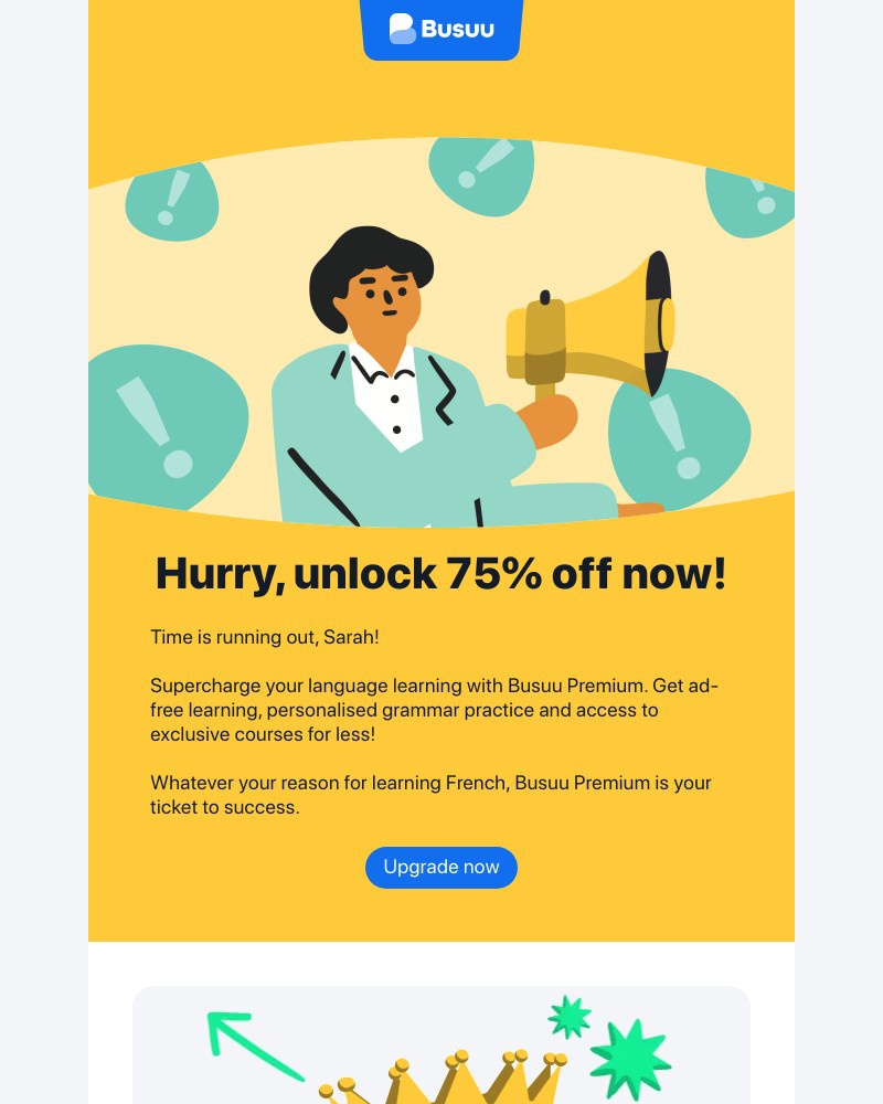 Screenshot of email with subject /media/emails/75-off-busuu-premium-is-almost-over-dont-miss-out-4442da-cropped-85dcf9db.jpg