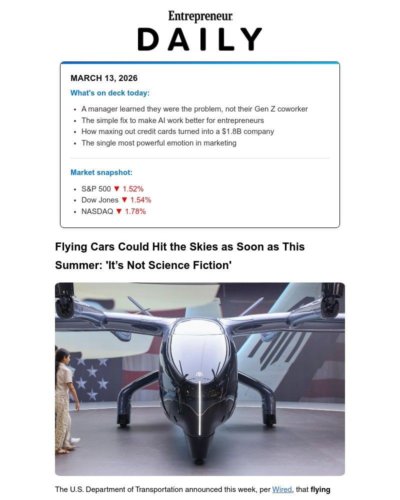 Screenshot of email with subject /media/emails/8-states-will-soon-have-flying-cars-its-not-science-fiction-9bb93f-cropped-dda785fc.jpg