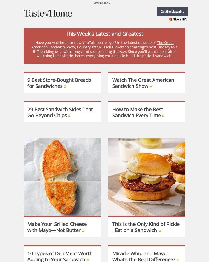 Screenshot of email sent to a Reader’s Digest Newsletter subscriber