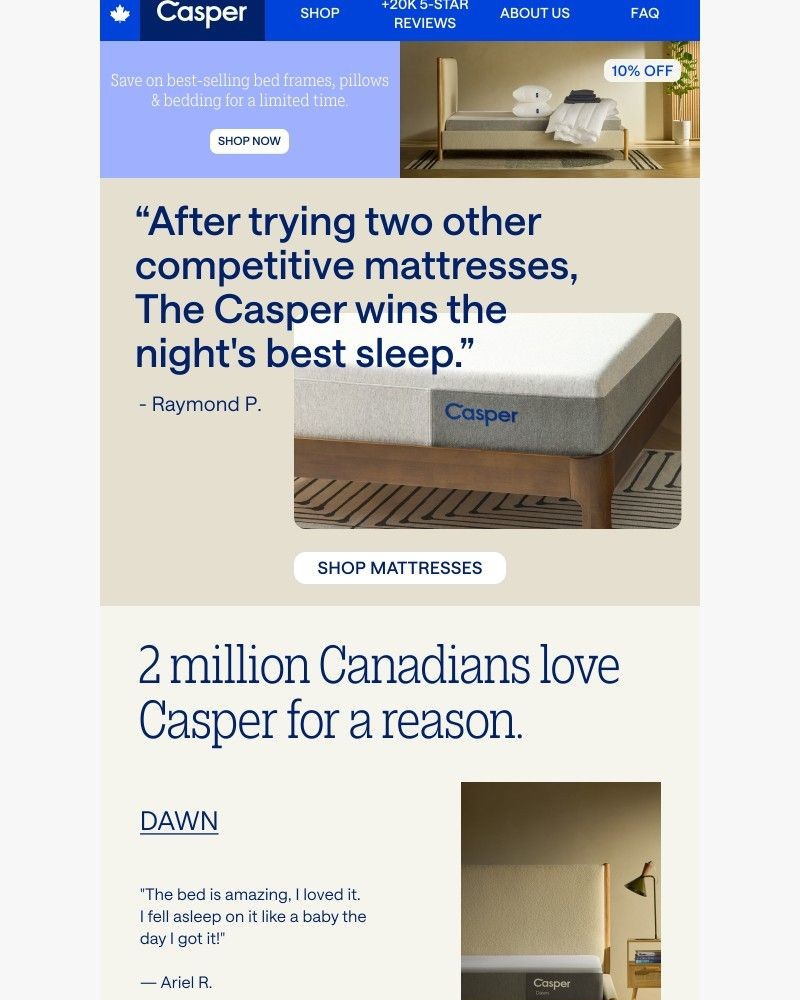 Screenshot of email with subject /media/emails/9-in-10-customers-sleep-better-on-casper-ae639c-cropped-1e29f751.jpg