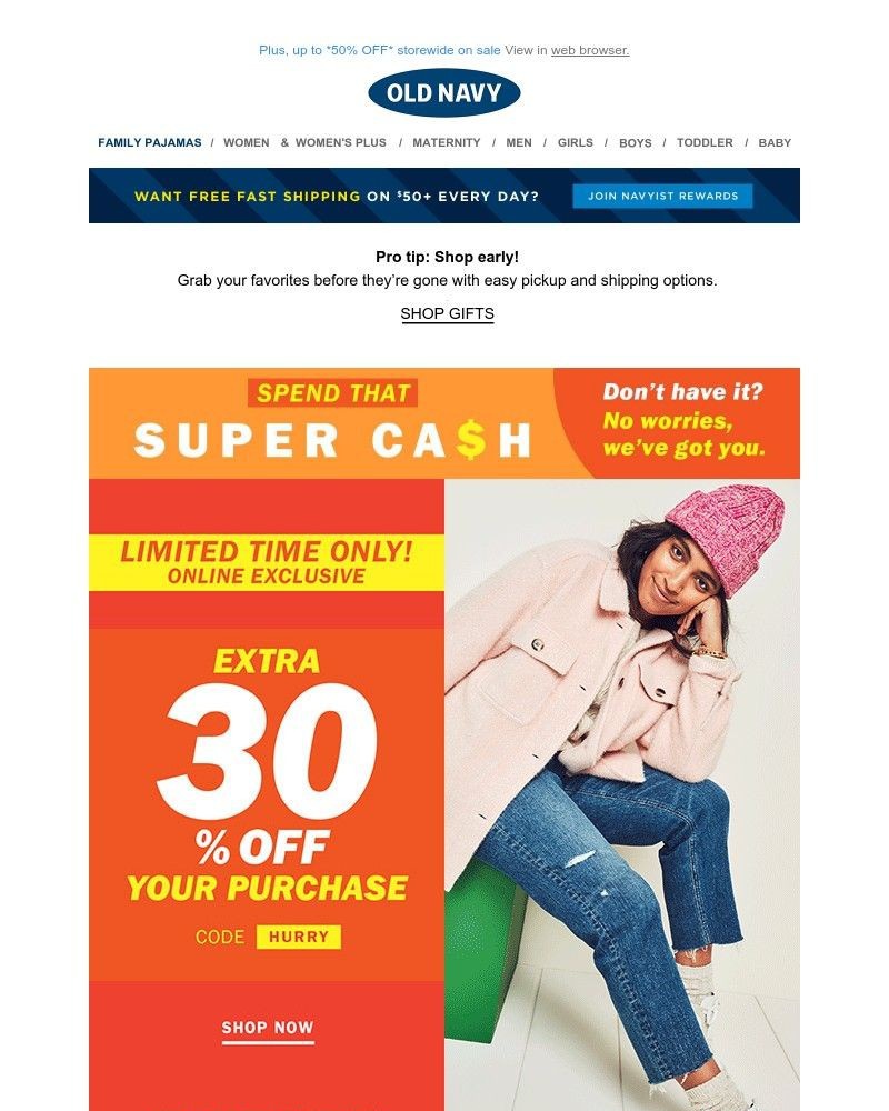 Screenshot of email with subject /media/emails/9-pj-pants-have-arrived-sweet-dreams-36a8a3-cropped-aad7481b.jpg