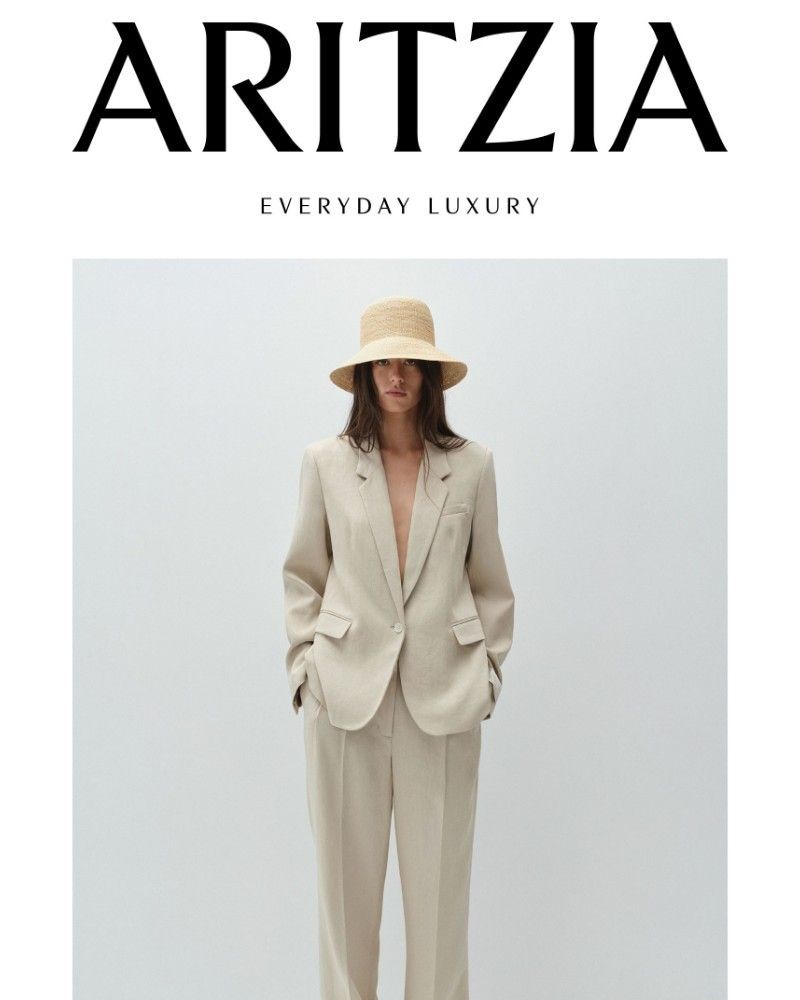 Screenshot of email sent to a Aritzia Newsletter subscriber