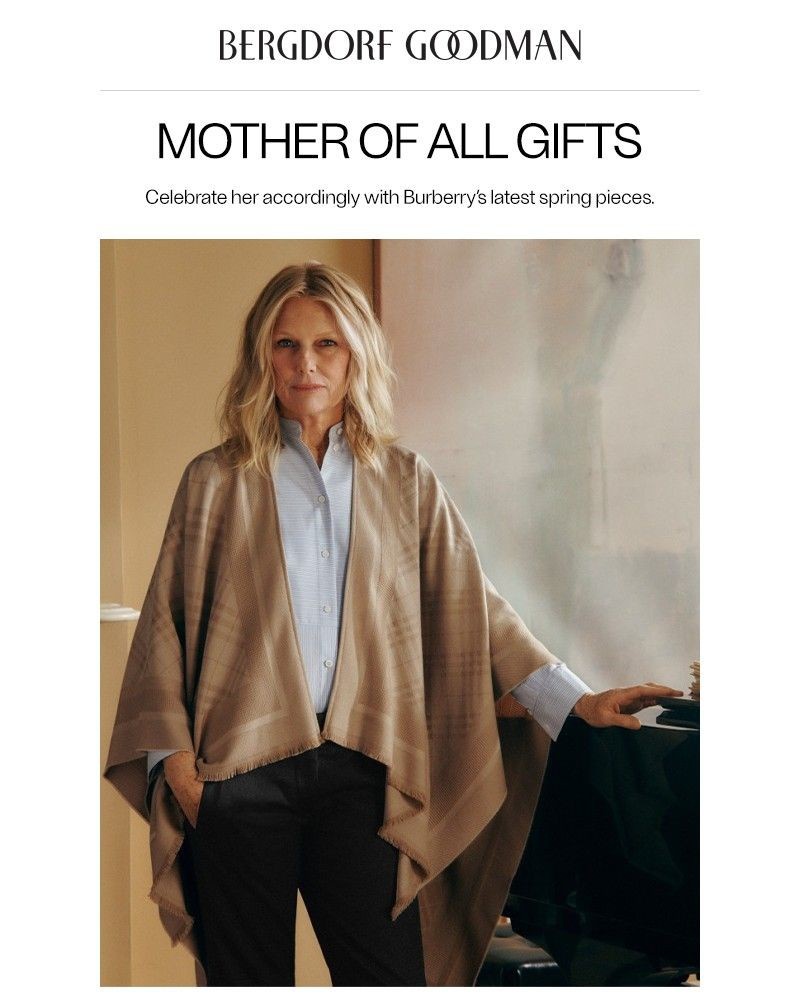 Screenshot of email sent to a Bergdorf Goodman Newsletter subscriber