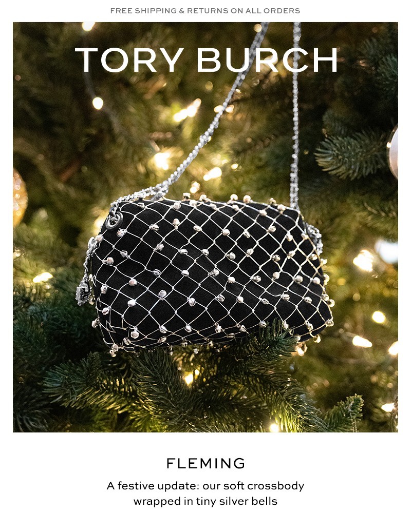 Screenshot of email sent to a Tory Burch Newsletter subscriber