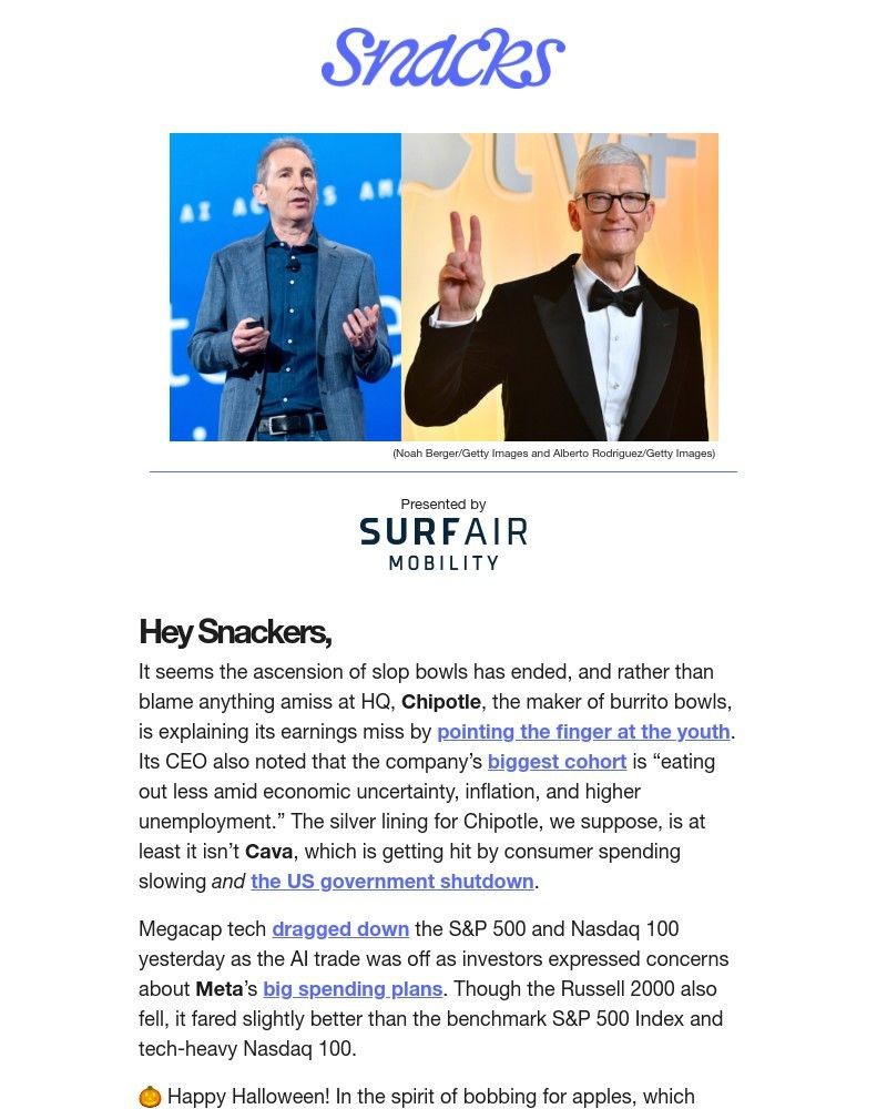Screenshot of email sent to a Robinhood Registered user