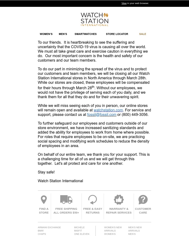 Screenshot of email with subject /media/emails/a-message-to-our-customers-during-covid-19-cropped-1057caf8.jpg