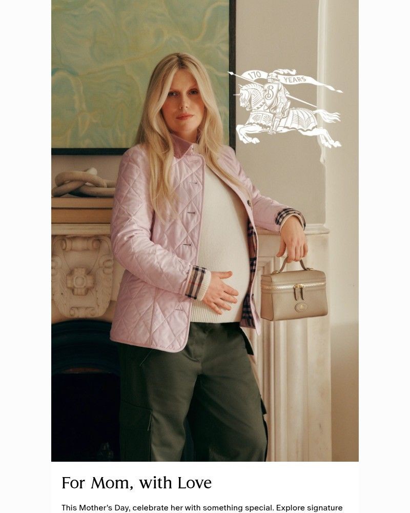 Screenshot of email sent to a Burberry Newsletter subscriber