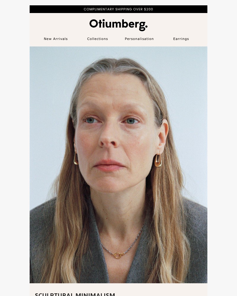 Screenshot of email sent to a Otiumberg Newsletter subscriber