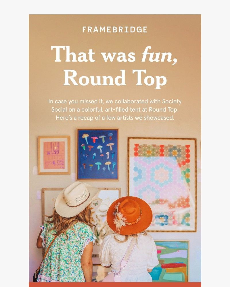 Screenshot of email sent to a Fleur & Bee Customer