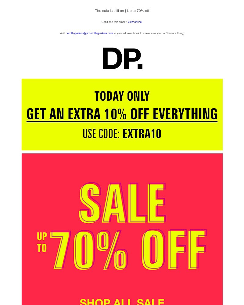 Screenshot of email with subject /media/emails/a-sunday-treat-extra-10-off-everything-e5827f-cropped-284895e7.jpg