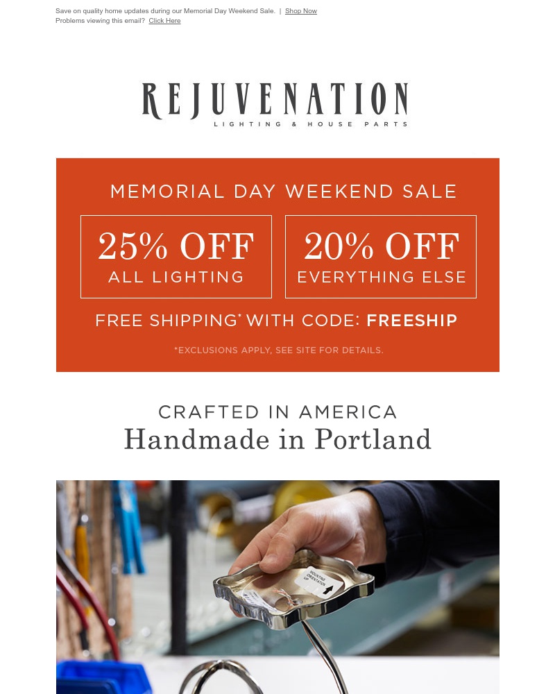 Screenshot of email with subject /media/emails/a-surprise-from-rejuvenation25-off-lighting-20-off-everything-else-plus-free-ship_SvtyN77.jpg