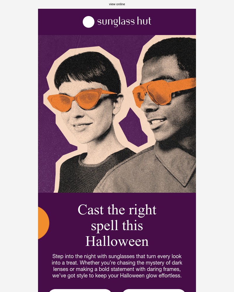 Screenshot of email sent to a Sunglass Hut Newsletter subscriber