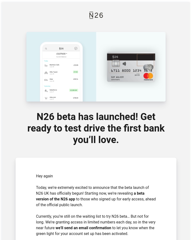 Screenshot of email with subject /media/emails/a-uk-first-n26-beta-banking-launches-today-cropped-6da18c78.jpg