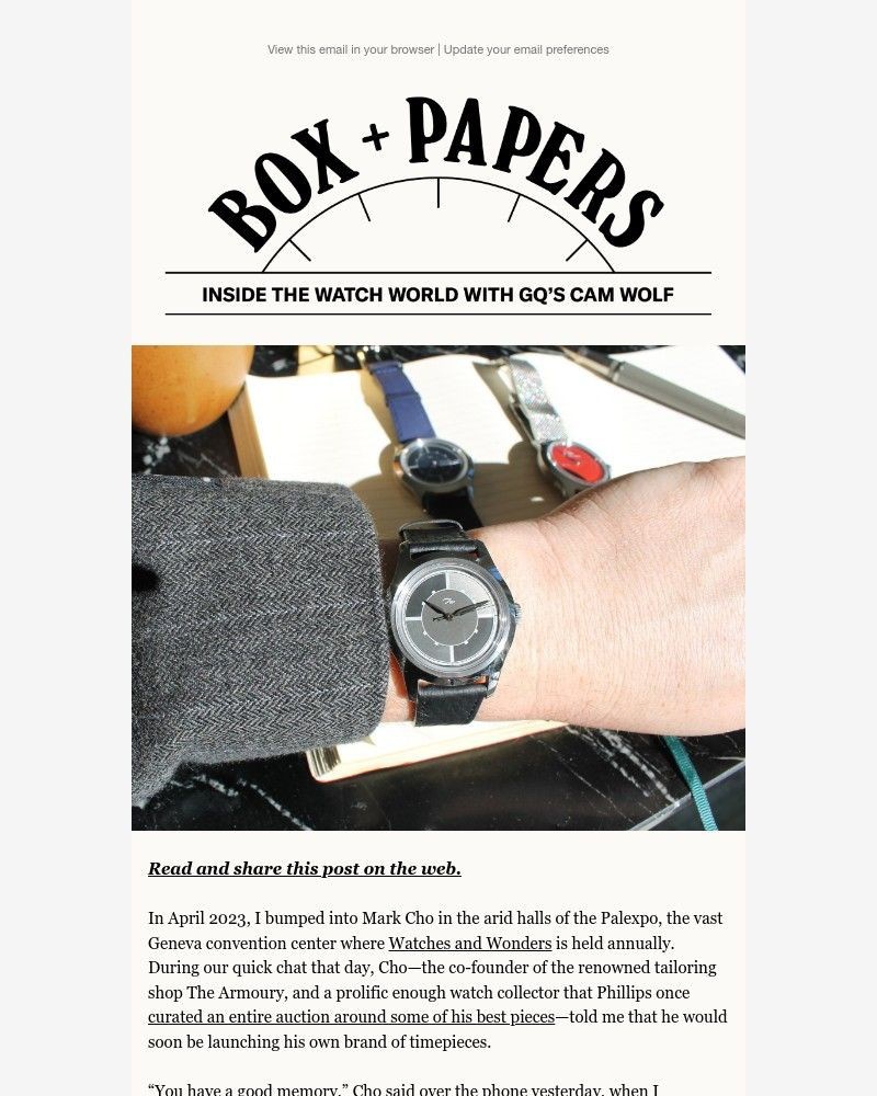 Screenshot of email with subject /media/emails/a-world-renowned-watch-collector-is-now-making-his-own-watches-af7a74-cropped-9ce30f32.jpg