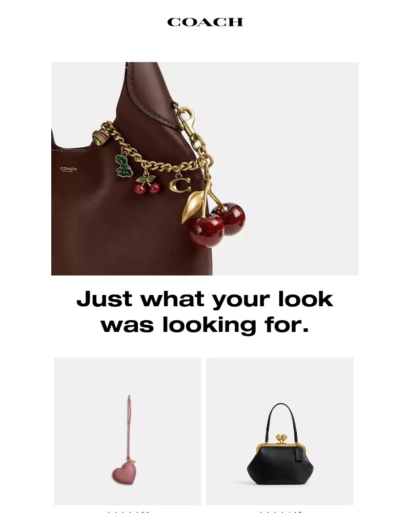 Screenshot of email sent to a Coach Newsletter subscriber