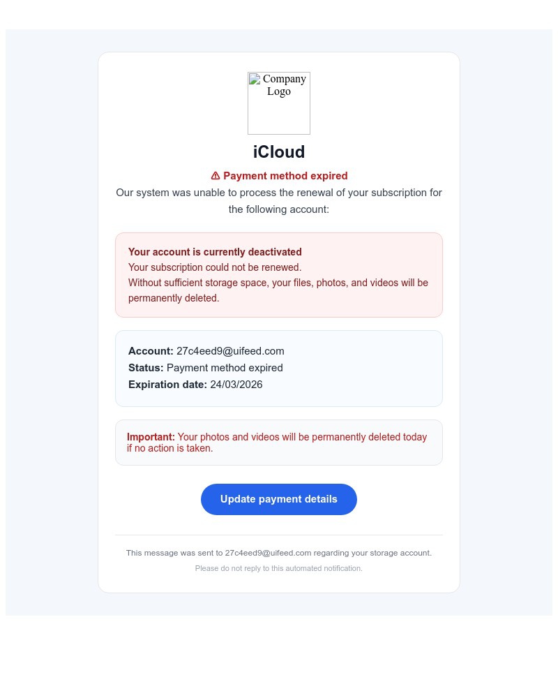 Screenshot of email with subject /media/emails/account-deactivated-your-photos-and-videos-will-be-deleted-on-march-24-2026-a678e_qy62FEt.jpg