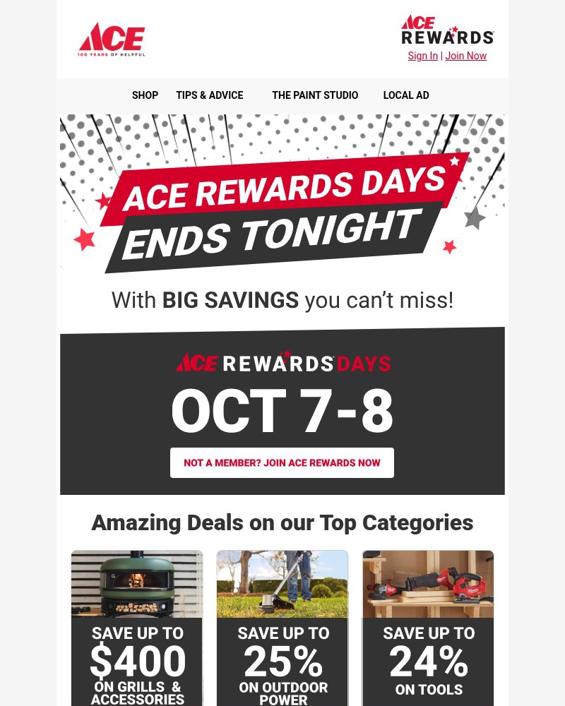 Screenshot of email with subject /media/emails/ace-rewards-days-ends-tonight-de5840-cropped-5859c415.jpg