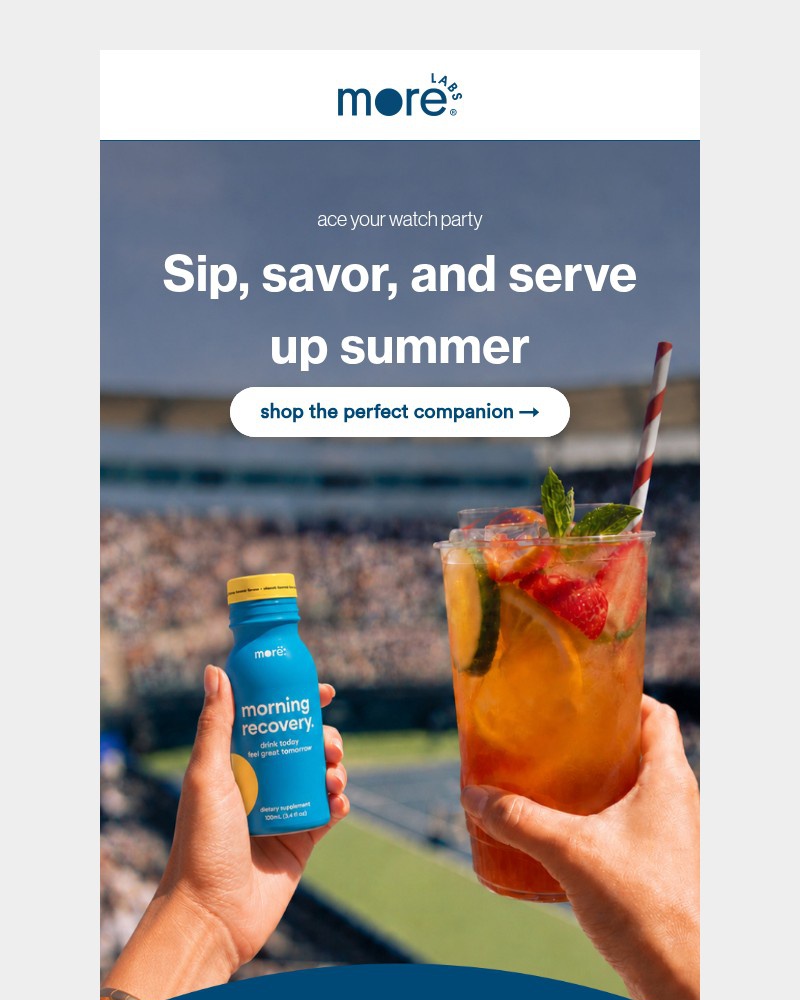 Screenshot of email sent to a Morning Recovery Newsletter subscriber