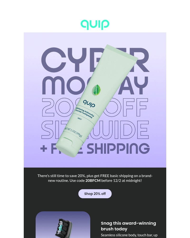 Screenshot of email with subject /media/emails/act-fast-cyber-monday-for-your-mouth-efa67c-cropped-51cd463d.jpg