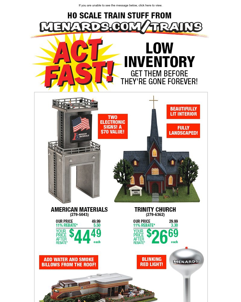 Screenshot of email with subject /media/emails/act-fast-low-inventory-ho-scale-buildings-50c785-cropped-b86fd2d5.jpg