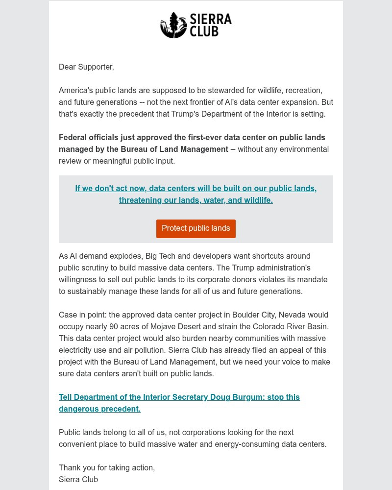 Screenshot of email with subject /media/emails/act-no-ai-data-centers-on-our-public-lands-397757-cropped-14f433cc.jpg