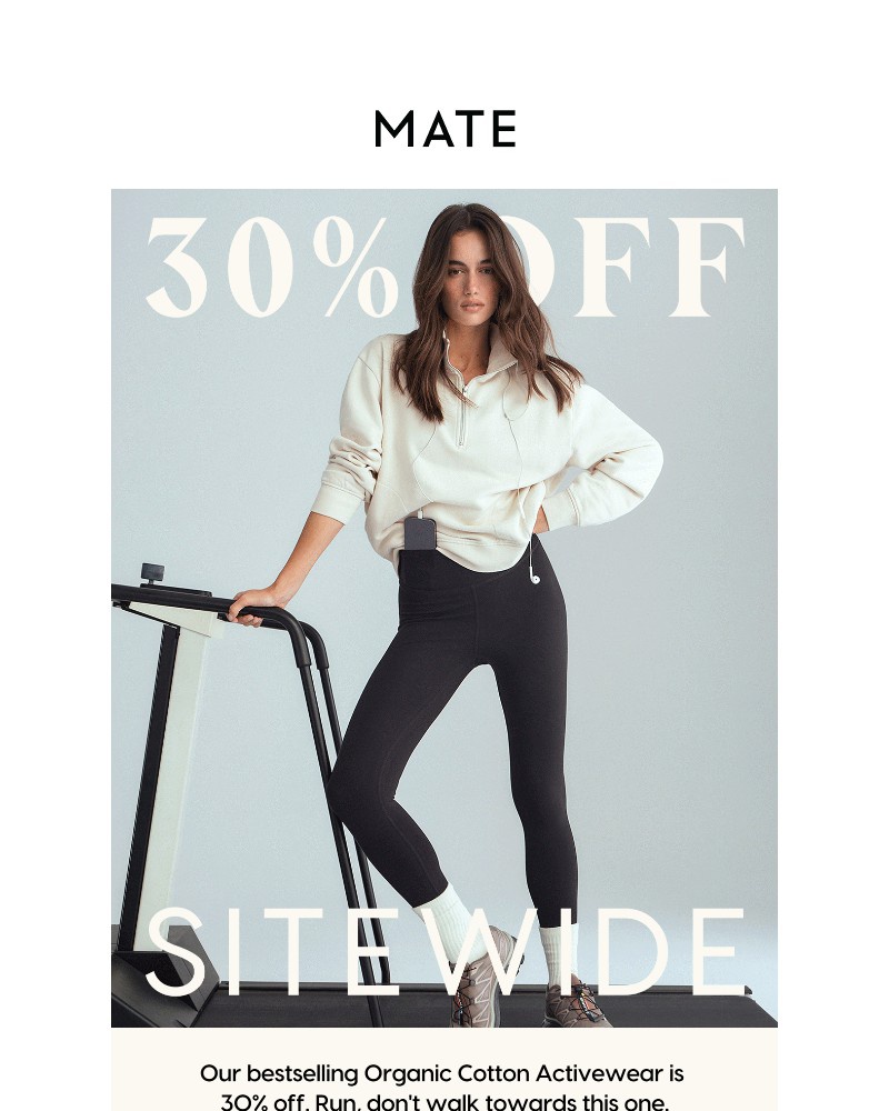 Screenshot of email sent to a MATE the Label Newsletter subscriber