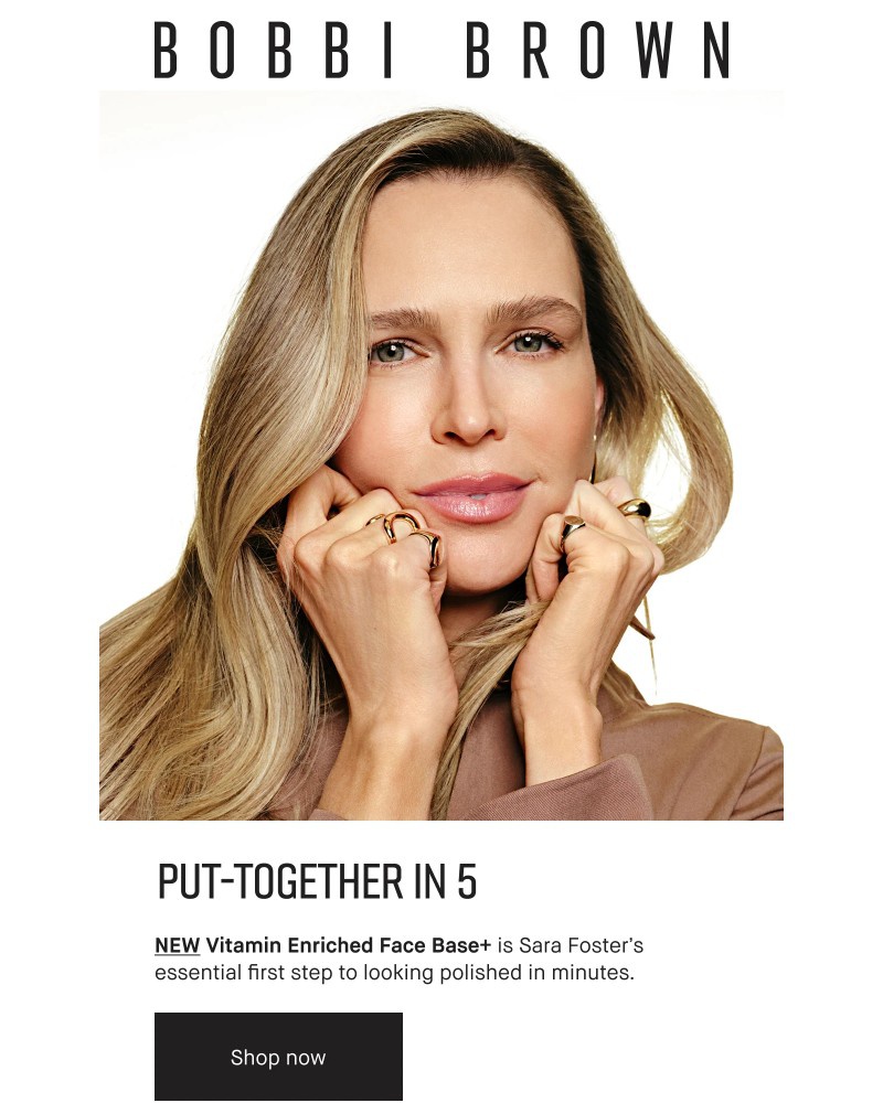 Screenshot of email sent to a Bobbi Brown Newsletter subscriber