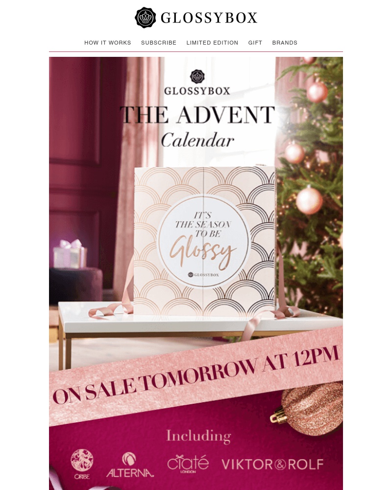 Screenshot of email with subject /media/emails/advent-calendar-on-sale-tomorrow-at-12pm-cropped-5b8c9f76.jpg