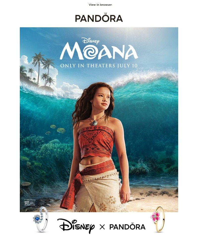 Screenshot of email sent to a Pandora Newsletter subscriber