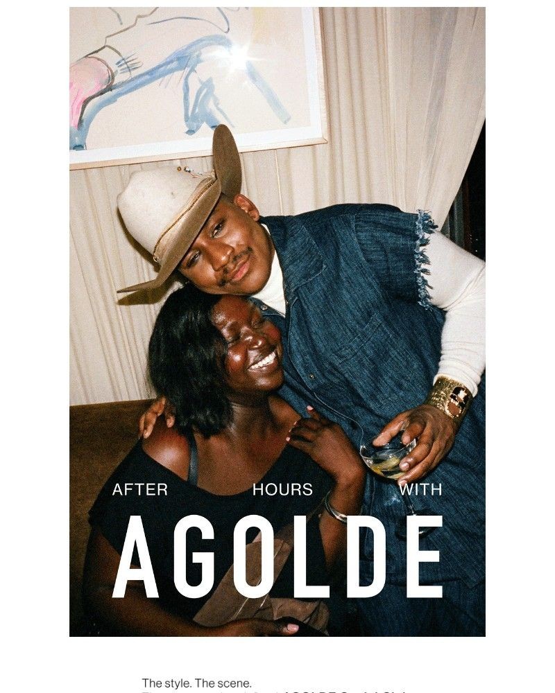 Screenshot of email sent to a Agolde Newsletter subscriber