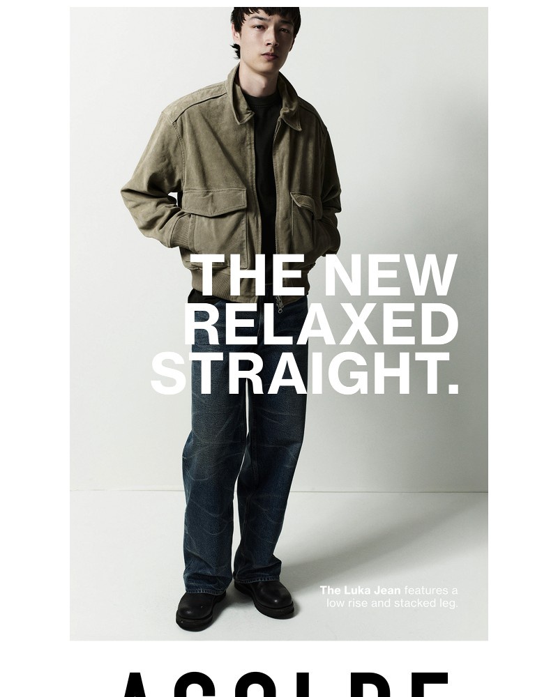 Screenshot of email sent to a Agolde Newsletter subscriber