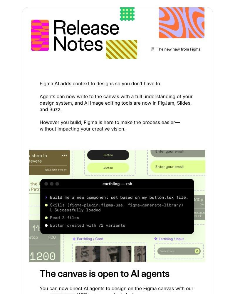 Screenshot of email sent to a Figma Registered user