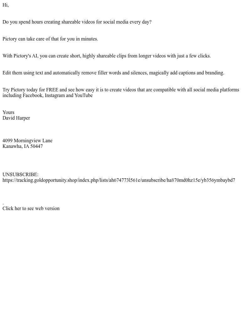 Screenshot of email sent to a Canva Invited user