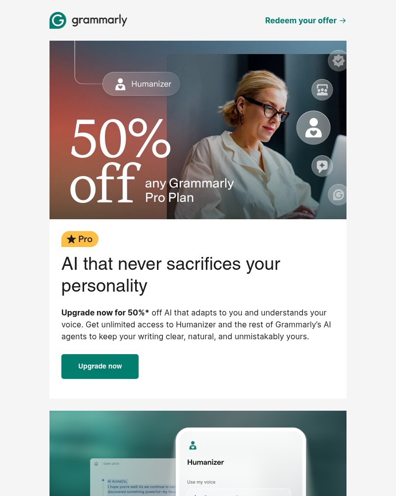 Screenshot of email with subject /media/emails/ai-that-sounds-like-you-now-50-off-23e9b0-cropped-d578fbca.jpg