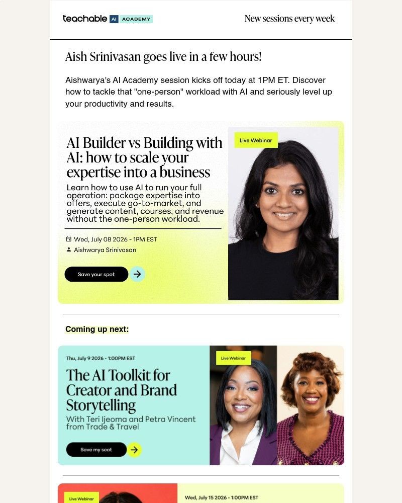 Screenshot of email with subject /media/emails/aishwarya-srinivasan-is-going-live-today-at-1pm-et-d99e76-cropped-f04afeb9.jpg