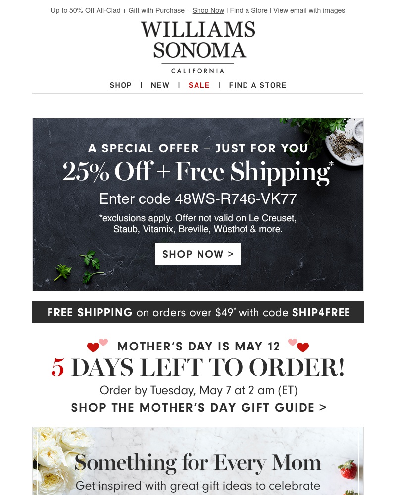 Screenshot of email with subject /media/emails/all-clad-sale-great-gift-with-purchase-5-days-left-to-order-in-time-for-mothers-d_D2iEMrz.jpg