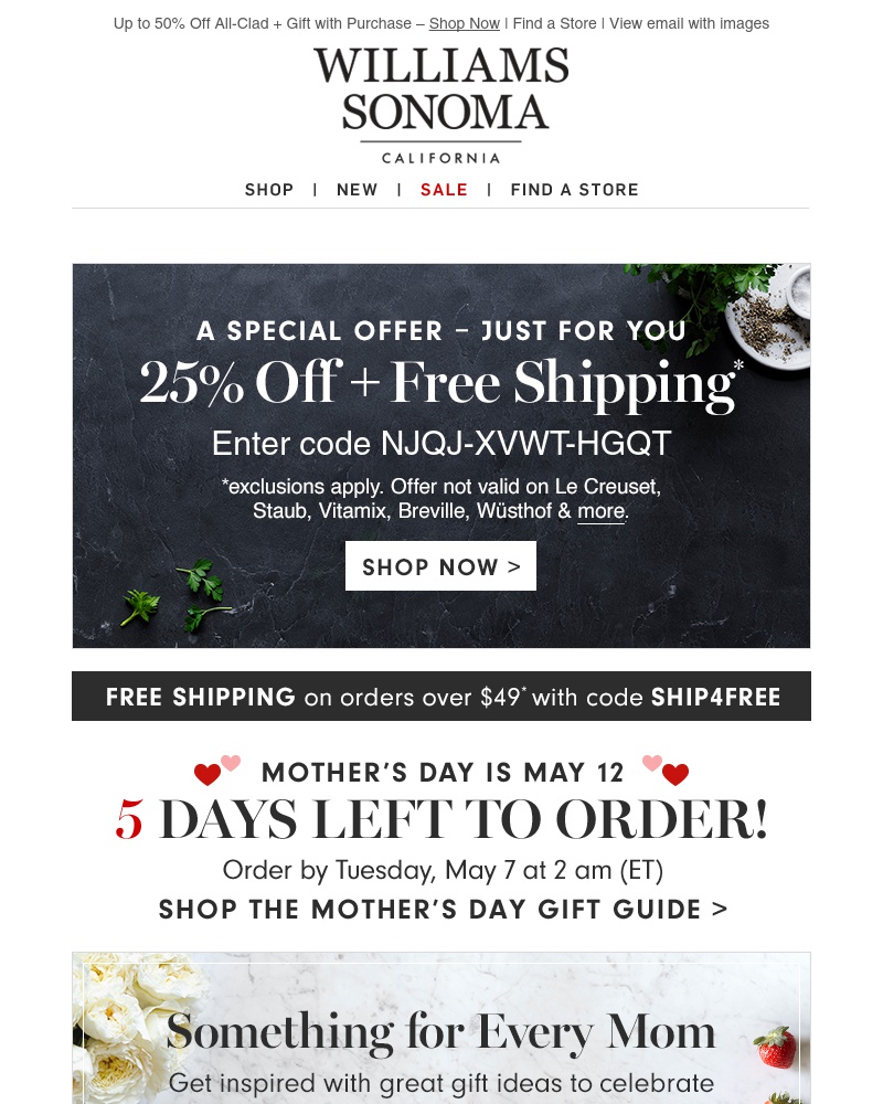 Screenshot of email with subject /media/emails/all-clad-sale-great-gift-with-purchase-5-days-left-to-order-in-time-for-mothers-d_SrkoK49.jpg