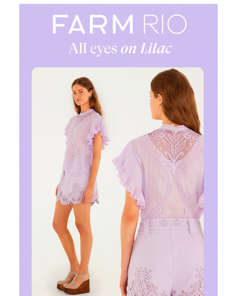 Screenshot of email sent to a Farm Rio Newsletter subscriber