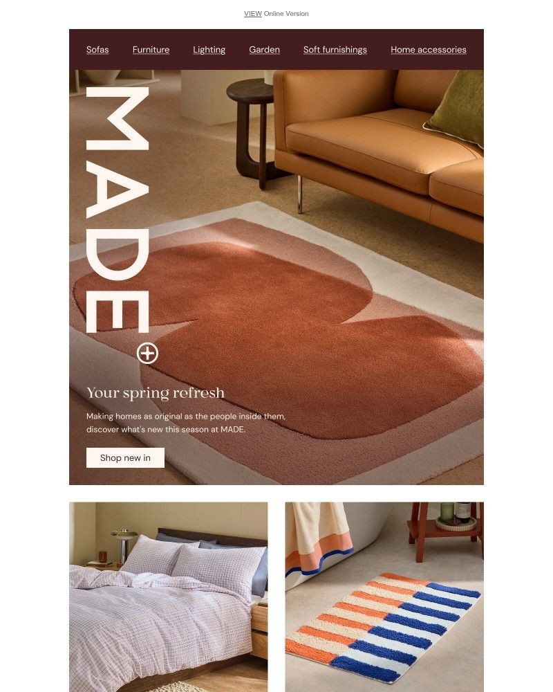 Screenshot of email sent to a Made Customer