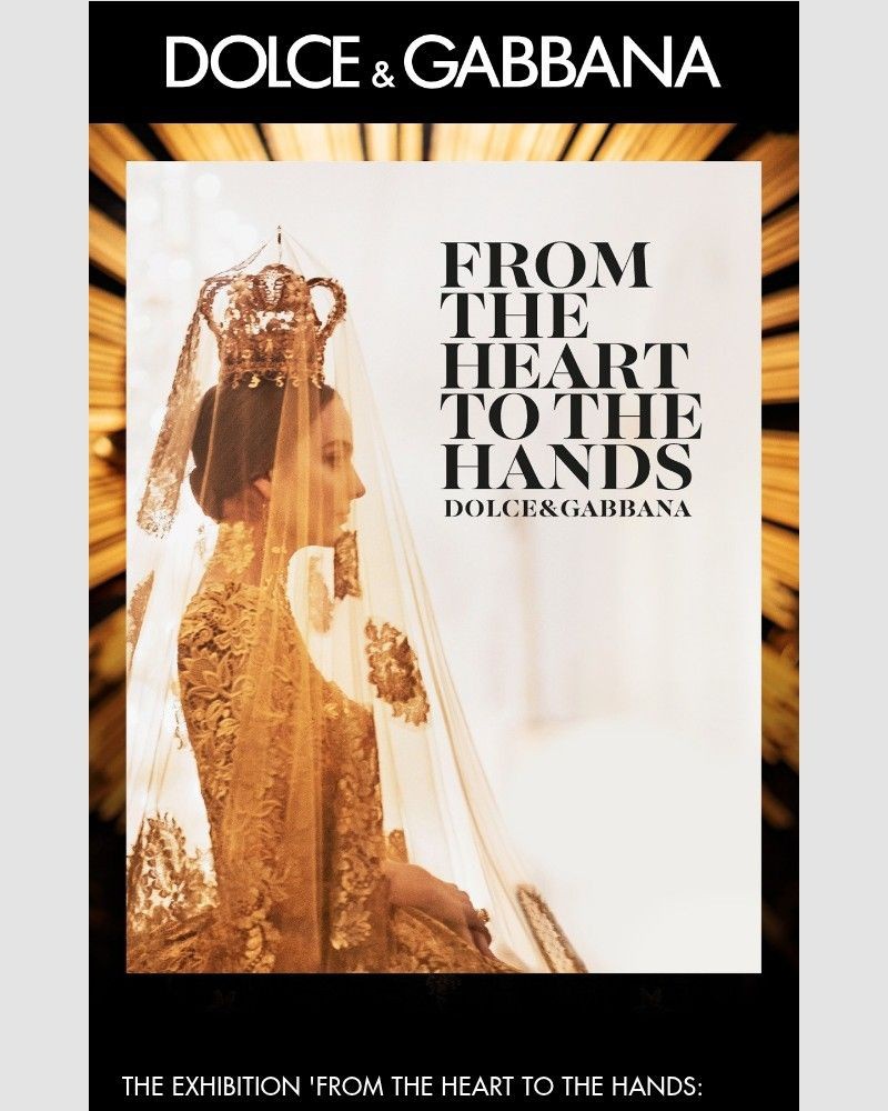Screenshot of email sent to a Dolce & Gabbana Newsletter subscriber