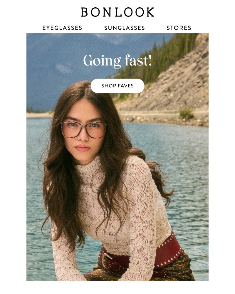 Screenshot of email sent to a Bonlook Newsletter subscriber