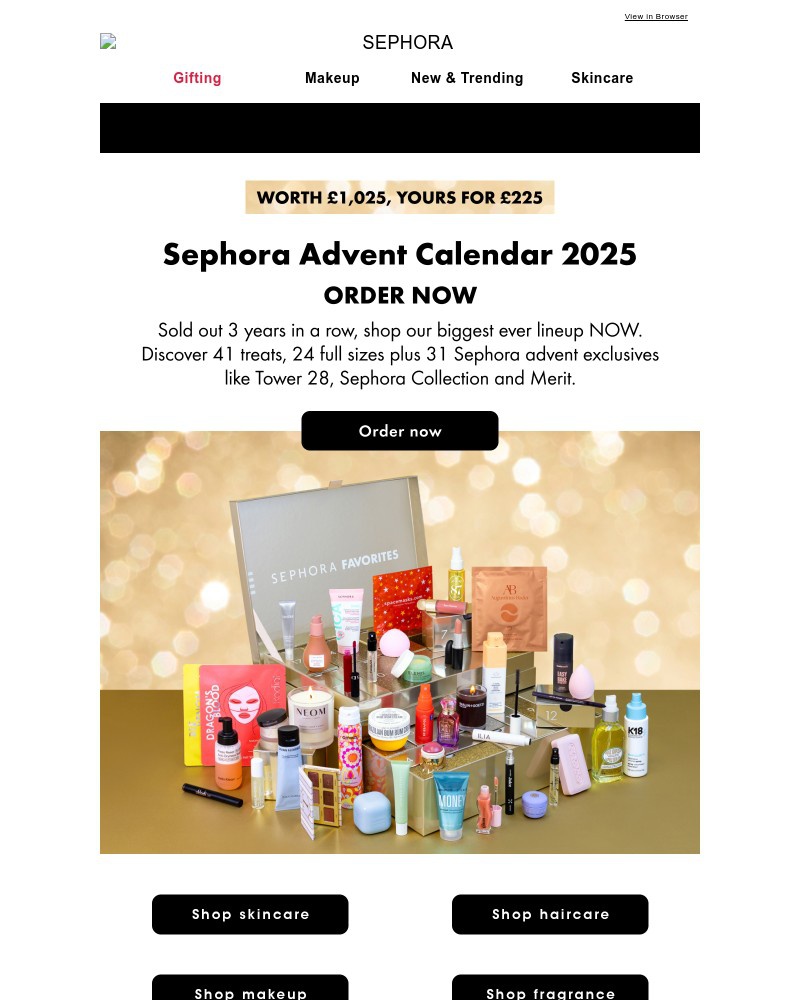 Screenshot of email with subject /media/emails/almost-gone-sephora-advent-calendar-2025-2f3ab4-cropped-7f4d67e5.jpg