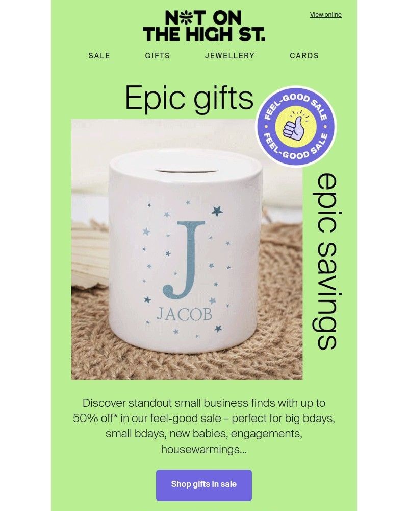 Screenshot of email with subject /media/emails/amazing-gift-ideas-sale-happy-days-fbb711-cropped-4e41f38a.jpg