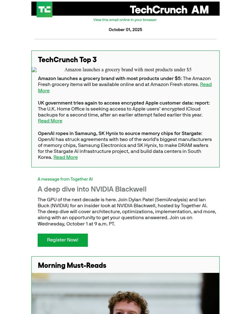 Screenshot of email with subject /media/emails/amazon-launches-a-grocery-brand-with-most-products-under-5-588184-cropped-19be0f0c.jpg