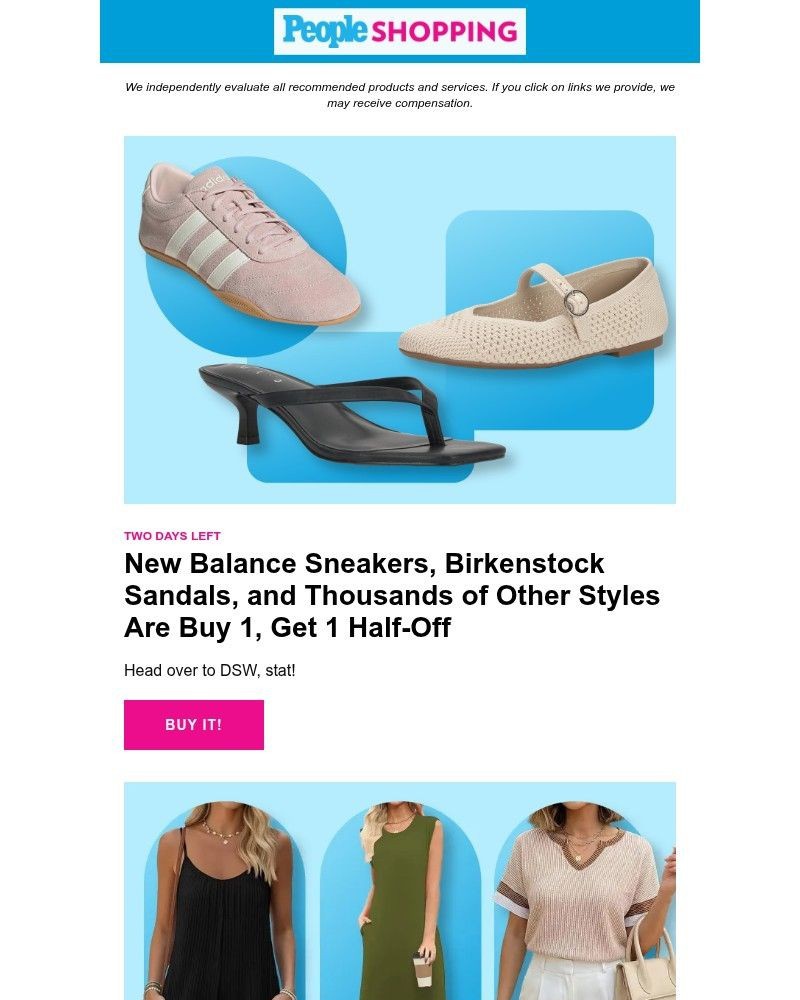 Screenshot of email sent to a People Newsletter subscriber