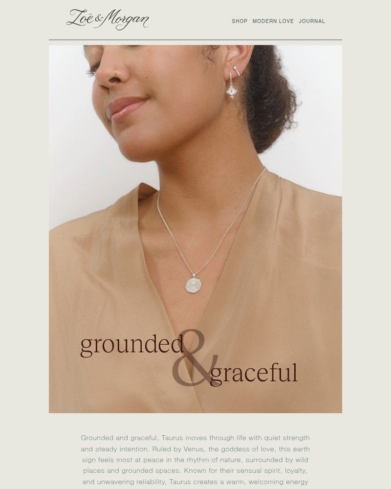 Screenshot of email sent to a Zoe & Morgan Cart abandoner