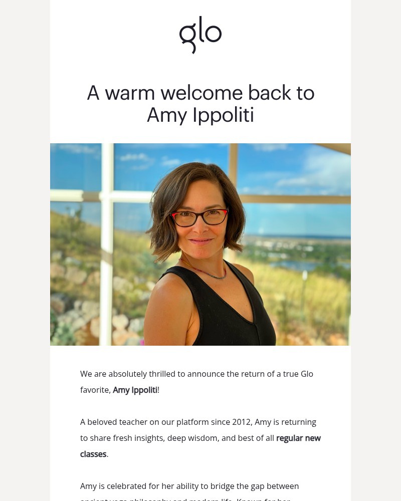 Screenshot of email sent to a Glo Registered user