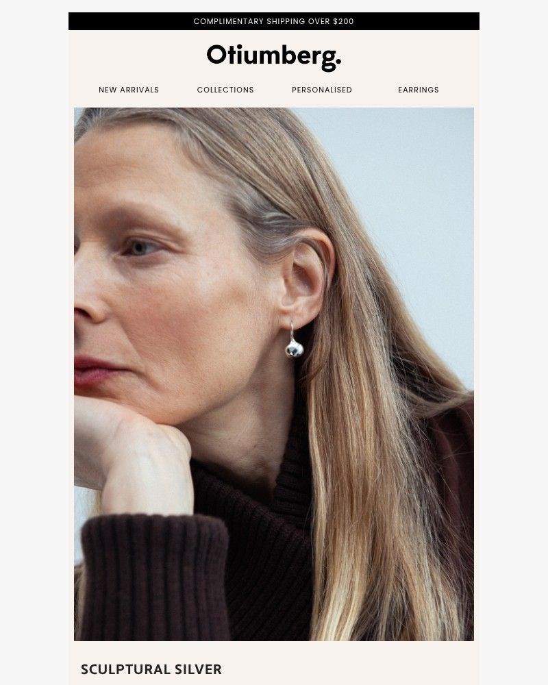 Screenshot of email sent to a Otiumberg Newsletter subscriber
