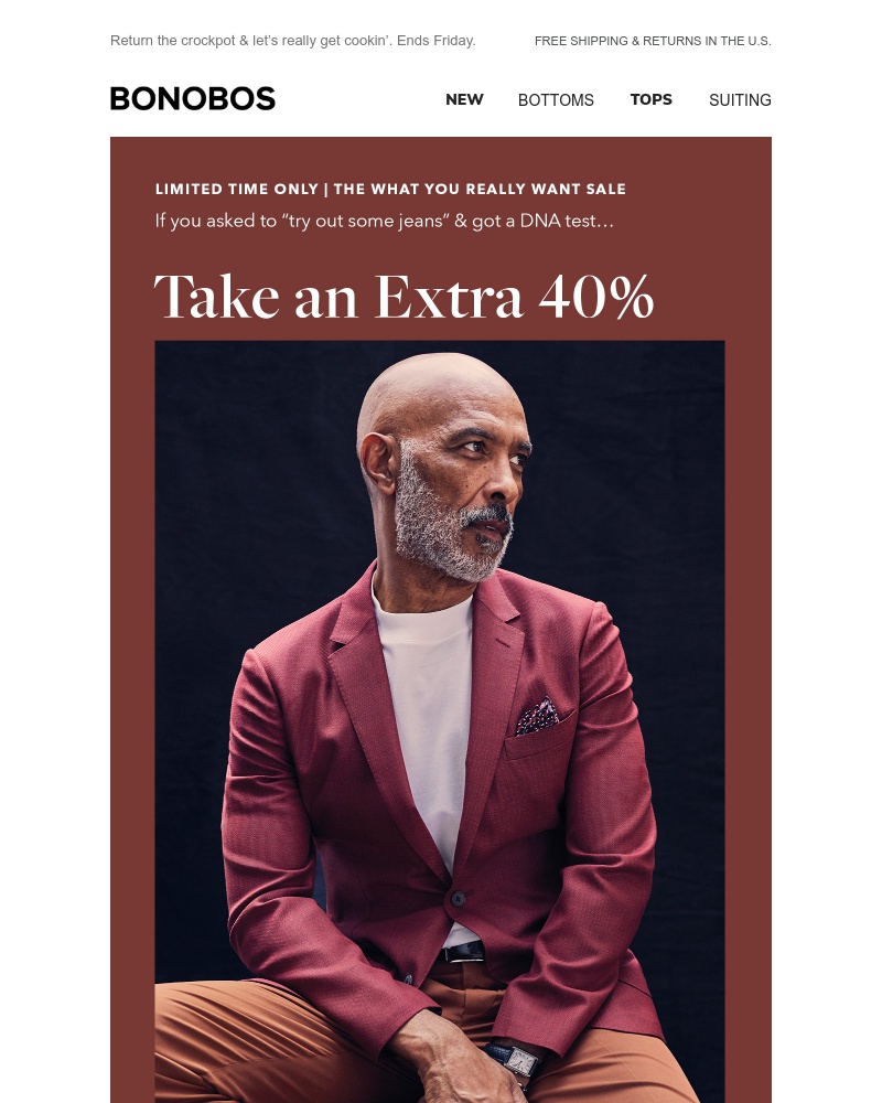 Screenshot of email with subject /media/emails/an-extra-40-off-all-sale-you-thought-christmas-was-over-cropped-af34752e.jpg